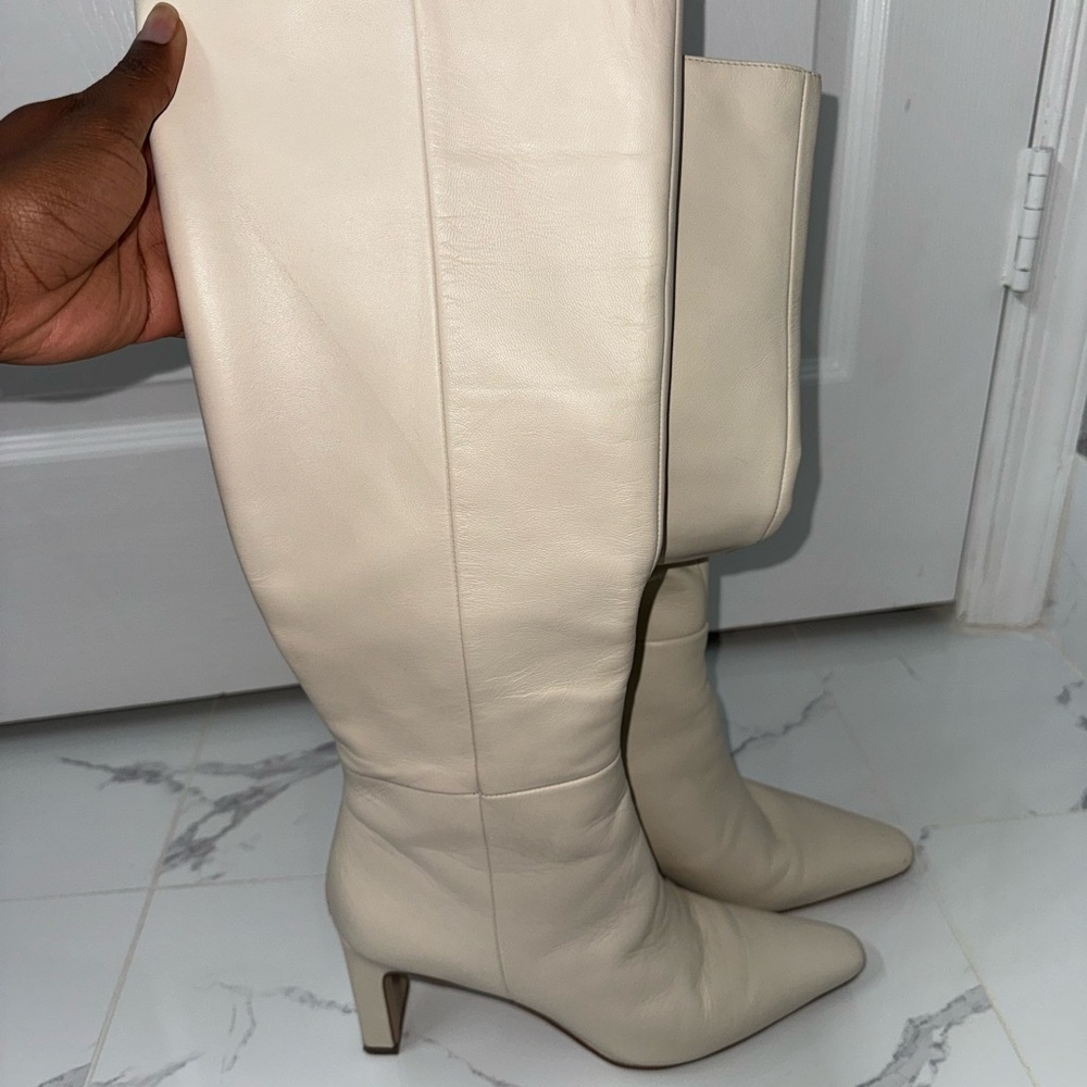 Sam Edelman Cream Leather Boots! - Picture 7 of 8